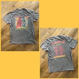 Vintage-Style Grey Graphic Tour T-Shirt - Bad Reputation 1980